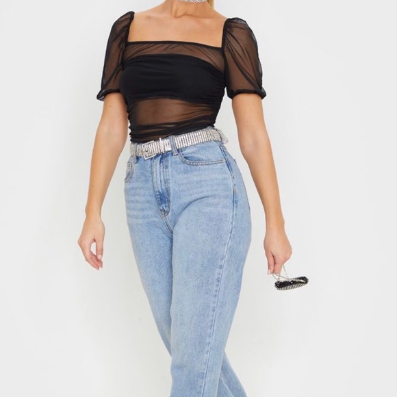PrettyLittleThing Tops - PLT sheer mesh bodysuit NWOT